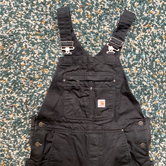 Carhartt Women's Black Quilted Bib Overalls - Picture 4 of 6